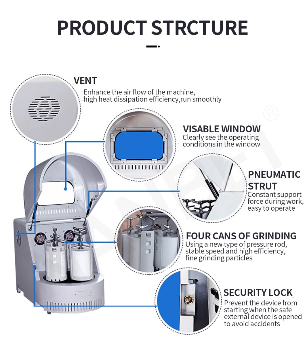 Nanbei Laboratory Horizontal Planetary Ball Mill with Manufactory Price